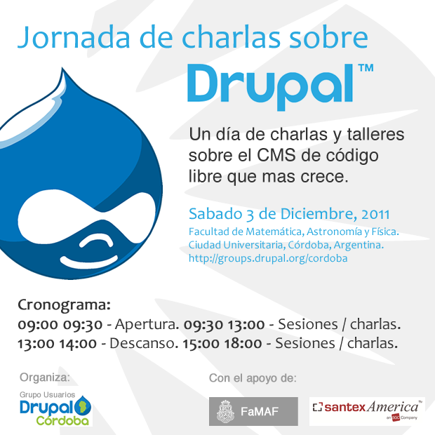 Jornada de charlas Drupal en Córdoba