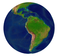 Latin America, courtesy of NASA