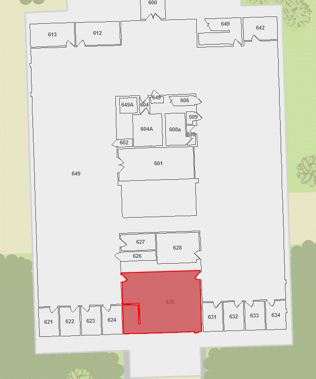 floor plan with room highlighted