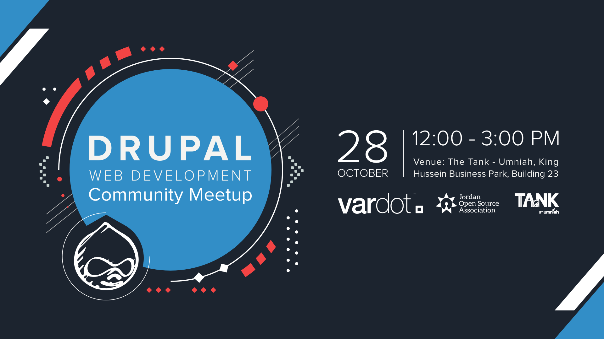 Drupal Community Meetup (Web Development) - October 2017</p>
<p>