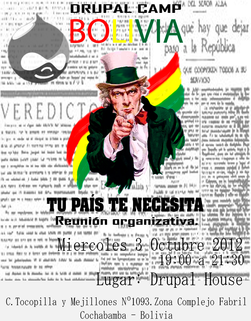 Reunión organizativa del primer DrupalCamp Bolivia