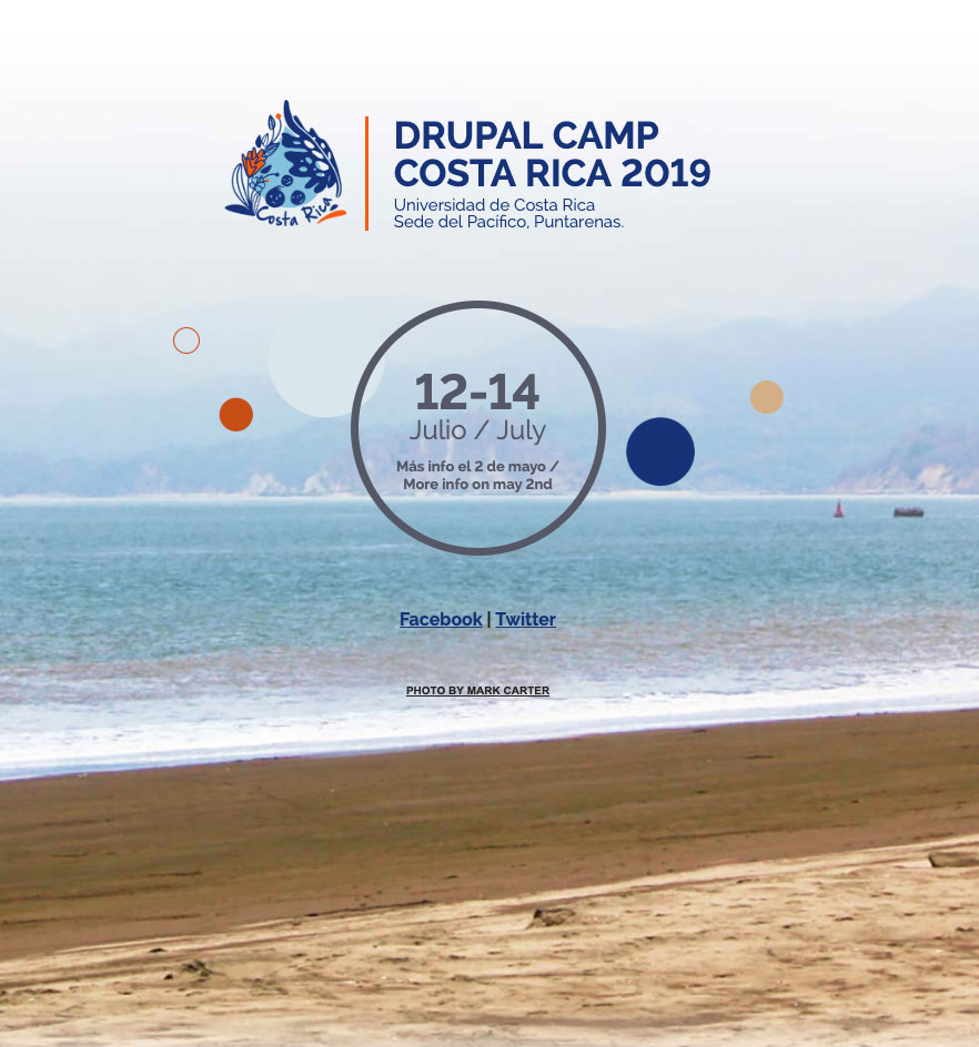 Página oficial Drupal Camp CR 2019