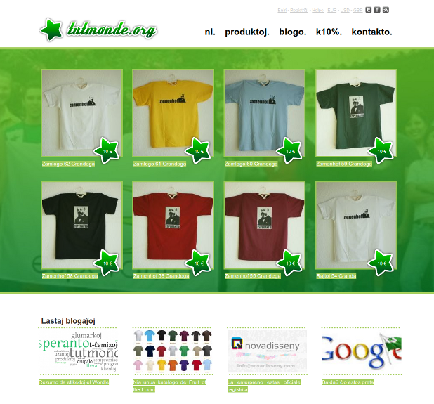 Esperanto t-ĉemizoj - t-shirts - camisetas - samarretes