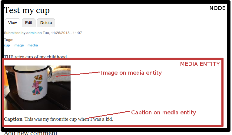 Media entity example