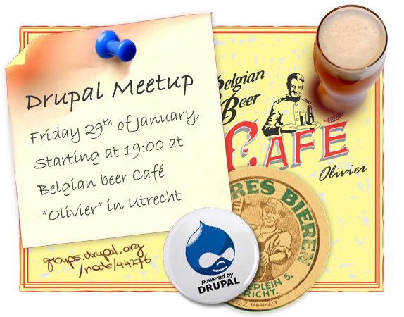 Collage of the Drupal Meetup in Utrecht