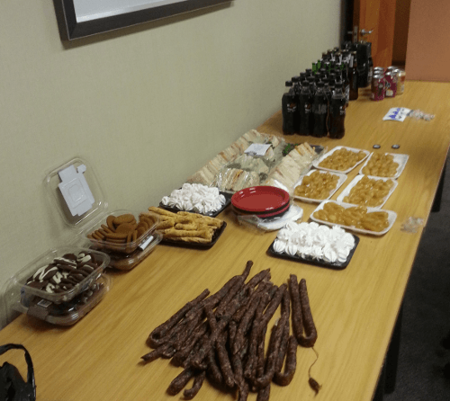Snacks at Drupal Meet-up, Johannesburg