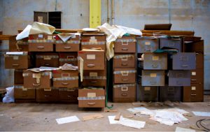 Messy File Drawers