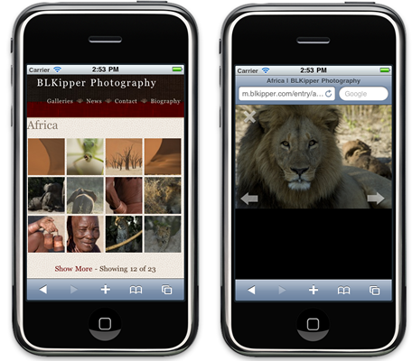 Mobile Gallery screenshot