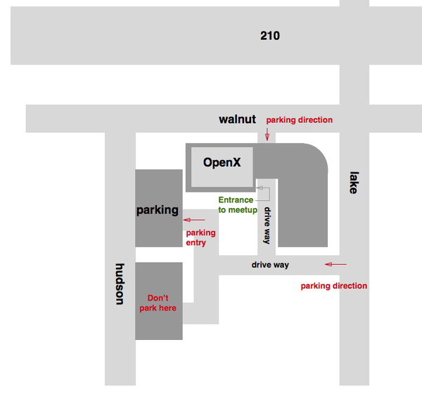 Floorplan of the OpenX building.