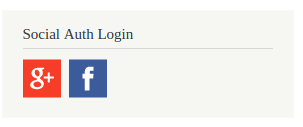 Social Auth Login block
