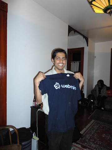 Webmin T-shirt from Virtualmin.com