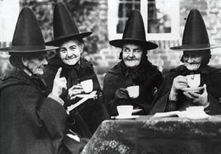 Witches having tea